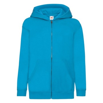 Bluza dziecięca suwak FRUIT CLASSIC, azurowy 152
