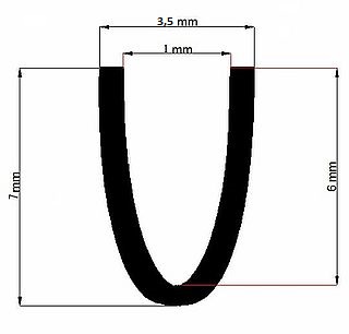 biała krawędziówka rantówka listwa krawędziowa 1mm na rant osłona PVC PCV