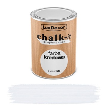 Farba do drewna kredowa Chalk-it Pure White 0,75l