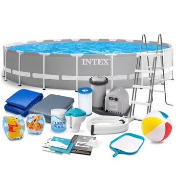 Basen STELAŻOWY OGRODOWY INTEX 610x132 ZESTAW 18W1