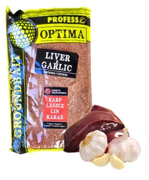 PROFESS Zanęta OPTIMA 1kg WĄTROBA CZOSNEK
