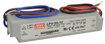 Zasilacz MeanWell LPV-35-12 12V DC 3A 35W IP67