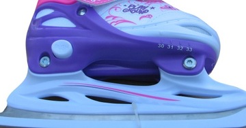 ŁYŻWY FIGUROWE REGULOWANE ROZMIAR 30-33 RÓŻOWE