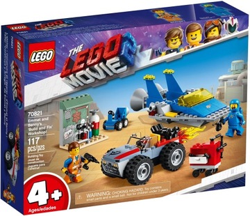 LEGO MOVIE PRZYGODA 70821 WARSZTAT EMMETA I BENKA