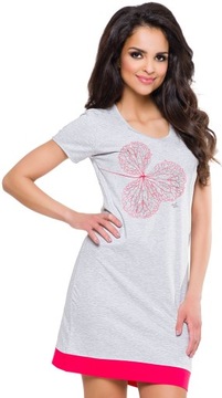 НОЧНАЯ РУБАШКА ИЗ ХЛОПКА, КОРОТКИЙ РУКАВ, XL