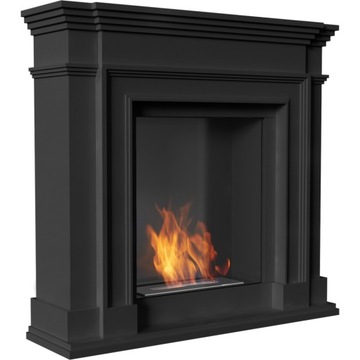 Бездымный биокамин LEGIONIS черный TUV + Галька