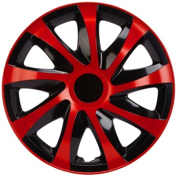 Kołpaki Czarno-Czerwone DRACO rozm. 14'' 4 sztuki