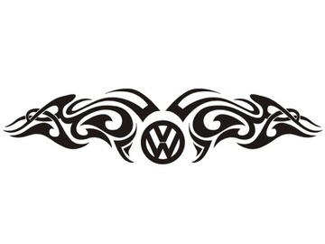 Naklejka na tylną szybę VW POLO GOLF PASSAT UP ...