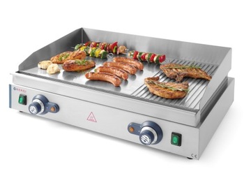 ДВОЙНАЯ ГРИЛЬНАЯ ПЛИТА, ГЛАДКАЯ И РЕБРИСТАЯ, ХЕНДИ