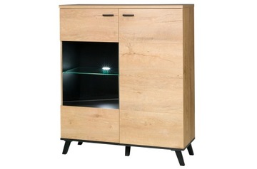 Pojemna komoda WITRYNA 101cm DO SALONU styl LOFT