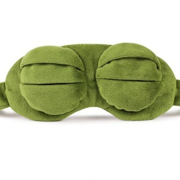 FROG Eye MASK для спящей лягушки Повязка на голову зеленая
