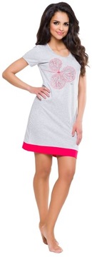 НОЧНАЯ РУБАШКА ИЗ ХЛОПКА, КОРОТКИЙ РУКАВ, XL