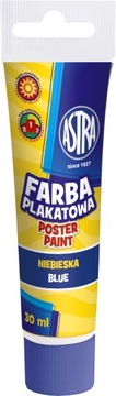 FARBA FARBY PLAKATOWA ASTRA TUBA 30ml NIEBIESKA