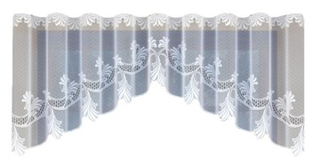!FIRANKA ŻAKARDOWA BIAŁA 20788 WYMIARY 130x300CM
