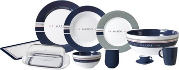 МЕЛАМИНОВЫЙ НАБОР МОРСКОГО ОБЕДА BRUNNER 16 ШТ.