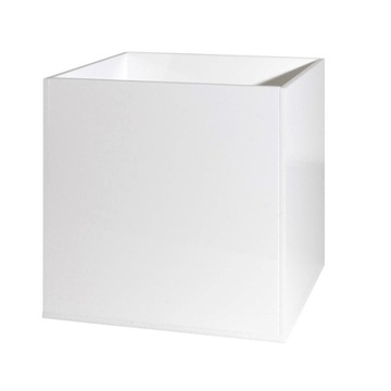Pojemnik kostka kubik plexi biała 30x30x30 cm