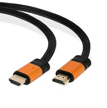 Kabel HDMI 1,8M płaski 3MM 4Kx2K 3D pleciony