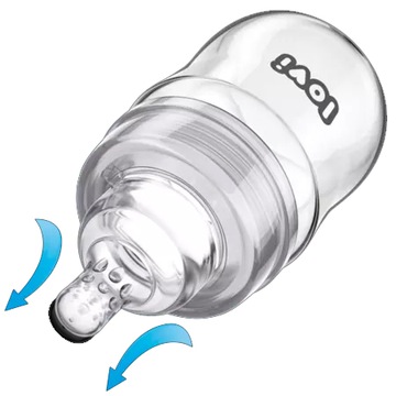 LOVI DIAMOND СТЕКЛЯННАЯ БУТЫЛКА 150 мл + соска