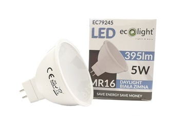 ŻARÓWKA LED MR16 GU5,3 5W 12V zimna