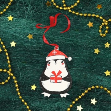 ДЕРЕВЯННАЯ безделушка ДЛЯ ЕЛКИ, праздничное украшение Б