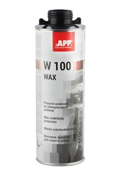 APP W100 WAX - Preparat woskowy do zabezpieczania podwozia antracyt 1,0L