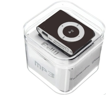 ODTWARZACZ MP3 KLIPS SŁUCHAWKI + KARTA SD 8GB USB