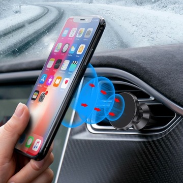 UCHWYT DO AUTA MAGNETYCZNY KRATKĘ HOLDER ALUMINIUM