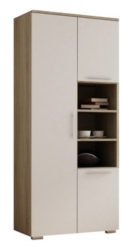 Szafa APOLLO WIESZAK PÓŁKI 80 CM DĄB SONOMA BIAŁY
