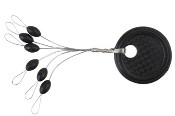 GUMOWE STOPERY MIKADO NA ŻYŁKĘ CZARNE SPŁAWIK Ro M