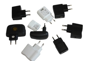 ŁADOWARKA SIECIOWA USB ZASILACZ 5V 0.5A 0.7A mix