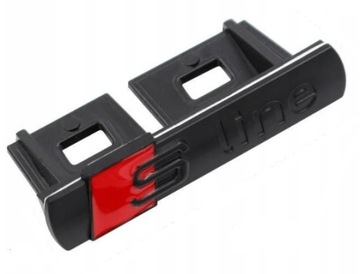 EMBLEMAT LOGO S-LINE AUDI GRILL S-LINE BŁYSZCZĄCY