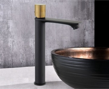 Умывальник MEXEN ROYO ONE FATTER BLACK GOLD