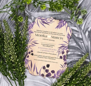 ДЕРЕВЯННЫЕ приглашения на свадьбу ВЫКРОЙКИ П