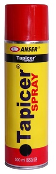 KLEJ TAPICER SPRAY 500ml DO FILCU TKANIN GUMY