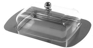 MASELNICZKA STALOWA POJEMNIK NA MASŁO KH-4027