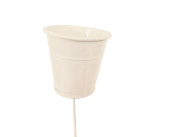 mini WIADERKO DONICZKA na piku BIAŁA 5,5 cm