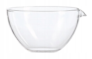 PAROWNICA SZKLANA Z WYLEWEM 90 mm 160 ml BORO 3.3.