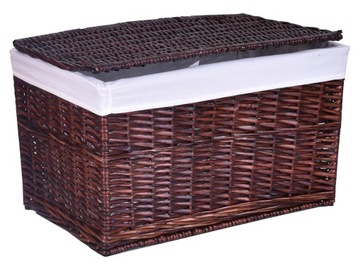 Kufer wiklinowy 56x34x34 cm - 65L - brązowy