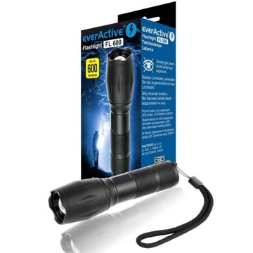 EV FL-600 Светодиодный фонарь CREE XM-L2 диод 18650/3xAAA