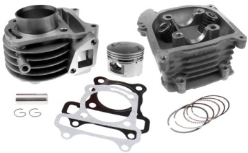 CYLINDER 60 GŁOWICA SKUTER 4T ZAWORY TŁOK GY6 TAJW