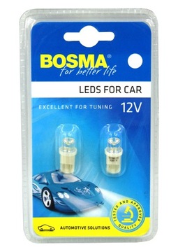 BOSMA LED ŻARÓWKA DIODOWA T10 1xLED WIDE WHITE 12V