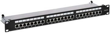 PATCH PANEL RJ-45 PP-24/RJ6-C/FTP RACK-19 1U