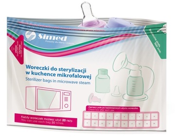 Simed Woreczki do sterylizacji w kuchence mikrofalowej 5 szt.