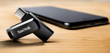 Флеш-накопитель SANDISK Dual Drive Go USB-C 128 ГБ, 150 МБ/с