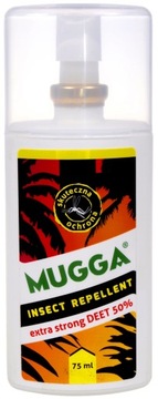 MUGGA STRONG 50% ДЭТА спрей-препарат против КОМАРОВ, КЛЕЩЕЙ, КОМАРОВ Муга