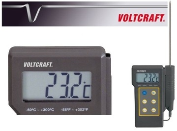 VOLTCRAFT Байонетный термометр, измеритель температуры, зонд от -50 до 300 градусов Цельсия