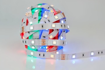 SMD RGB 5050 МУЗЫКАЛЬНАЯ ДИСКОТЕКА КОМПЛЕКТ светодиодных лент 5м