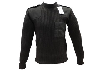 SWETER CZARNY POLSKI WEŁNA OCHRONA 88-94/175