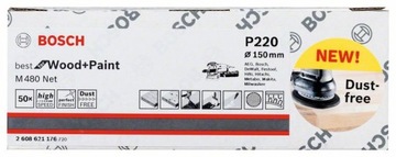 Абразивная сетка на липучке 150мм GR.220 BOSCH