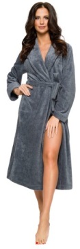 ЖЕНСКИЙ ДЛИННЫЙ БАМБУКОВЫЙ ХАЛАТ - ШАЛЬ XXL